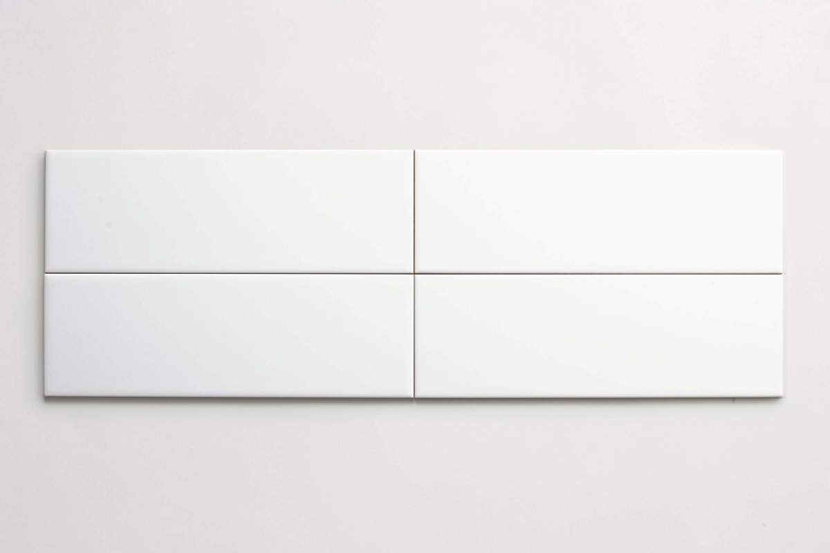 Tile ceramic white 4"x12" subway gloss.