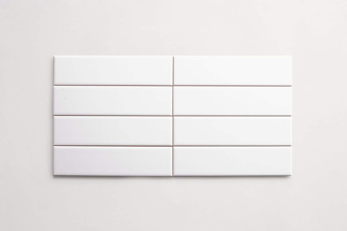 Tile ceramic white 2"x8" subway gloss.