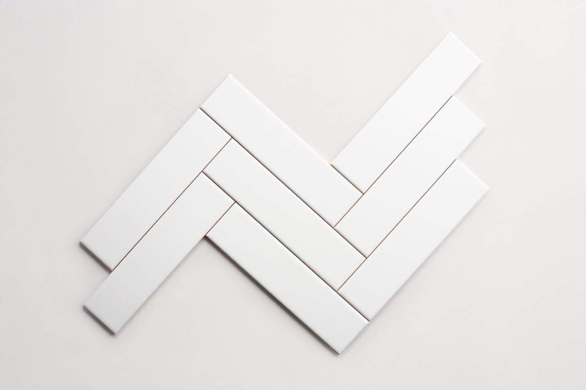 Tile ceramic white 2"x8" subway gloss.