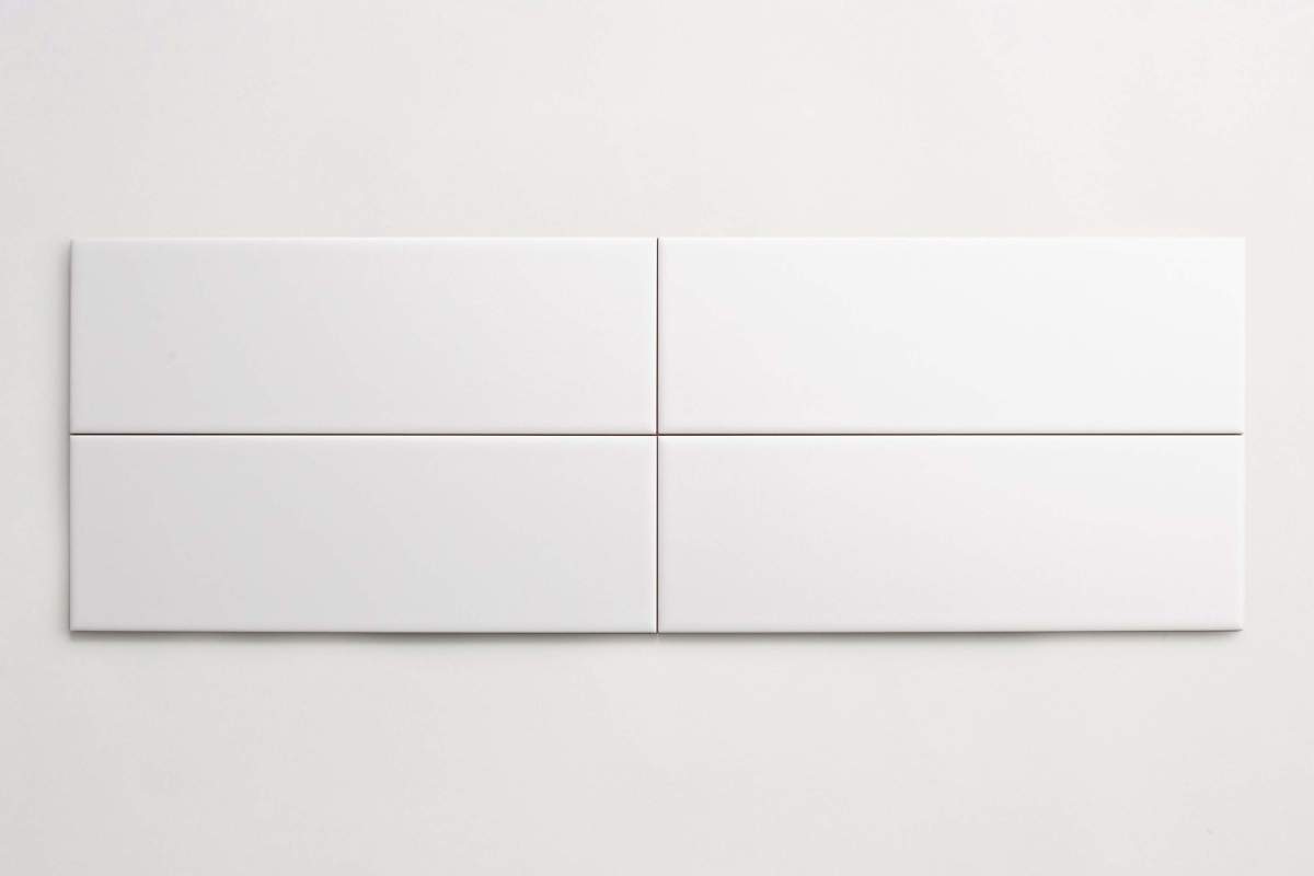 Tile ceramic white 4"x12" subway matte.