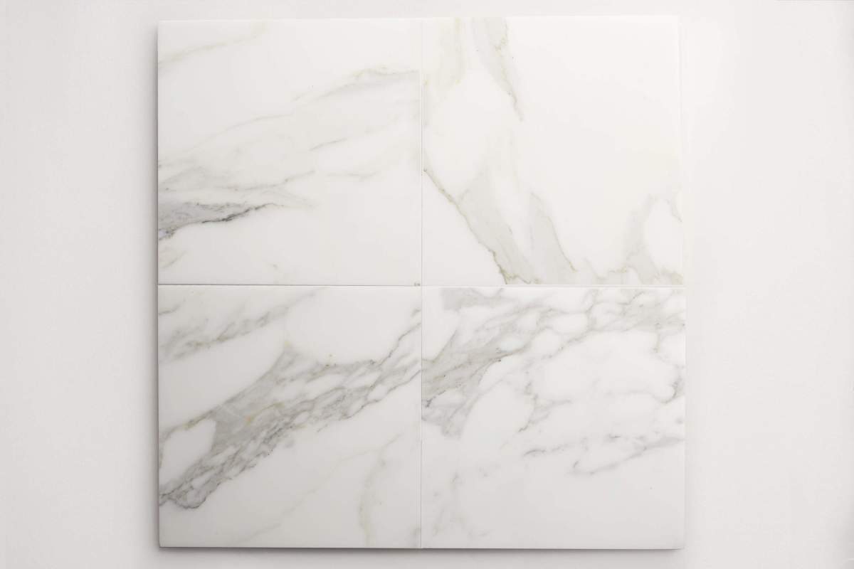 Premier Stone Tile honed white gold marble 12 x 12.