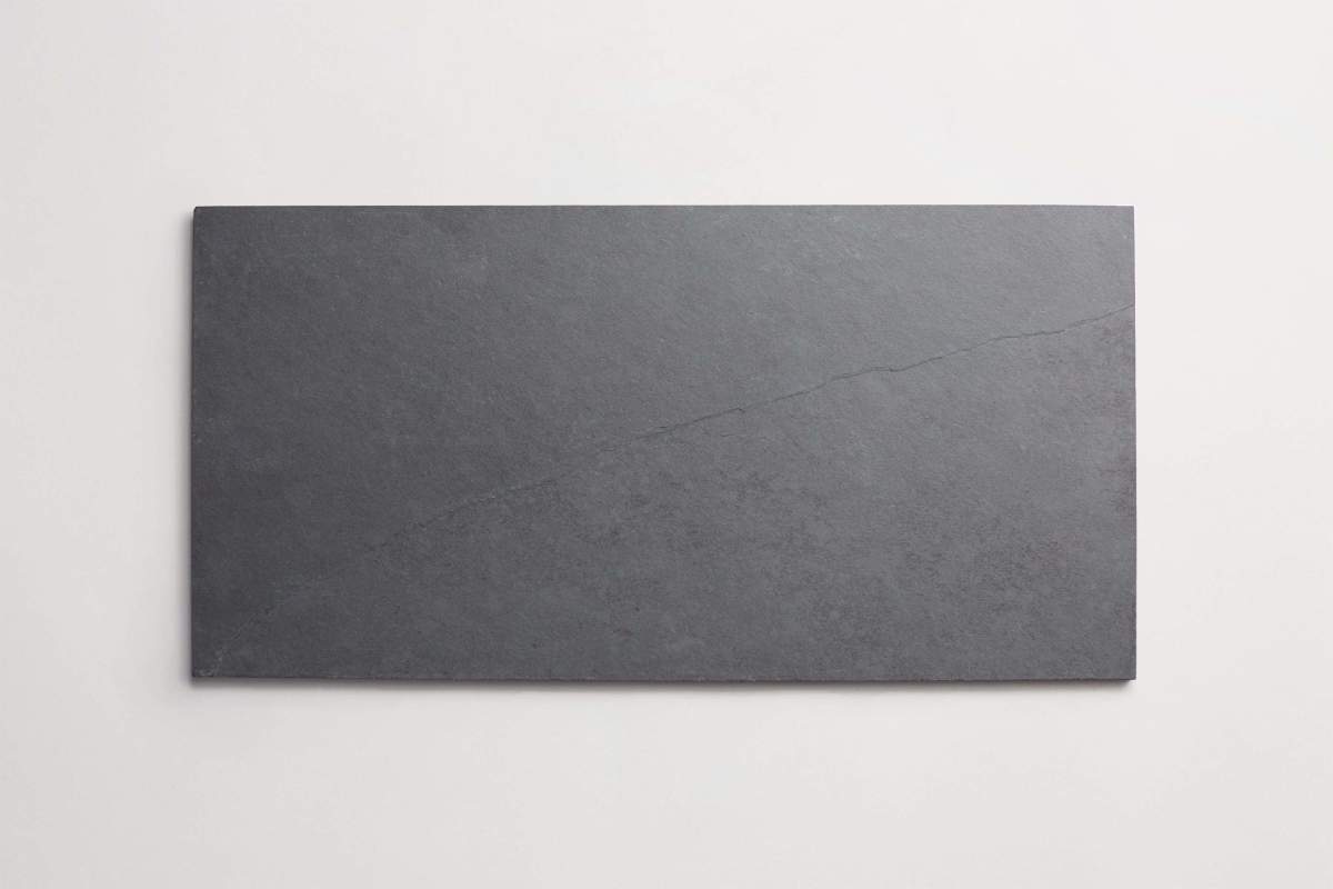 Tile natural stone slate large field tile 12x24 grey.