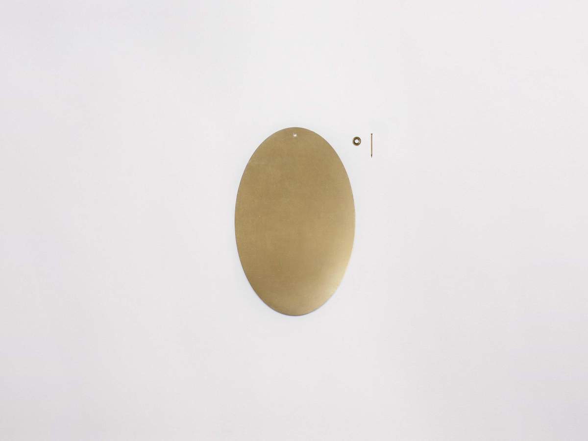 Large brass sequin erica tanov tile.