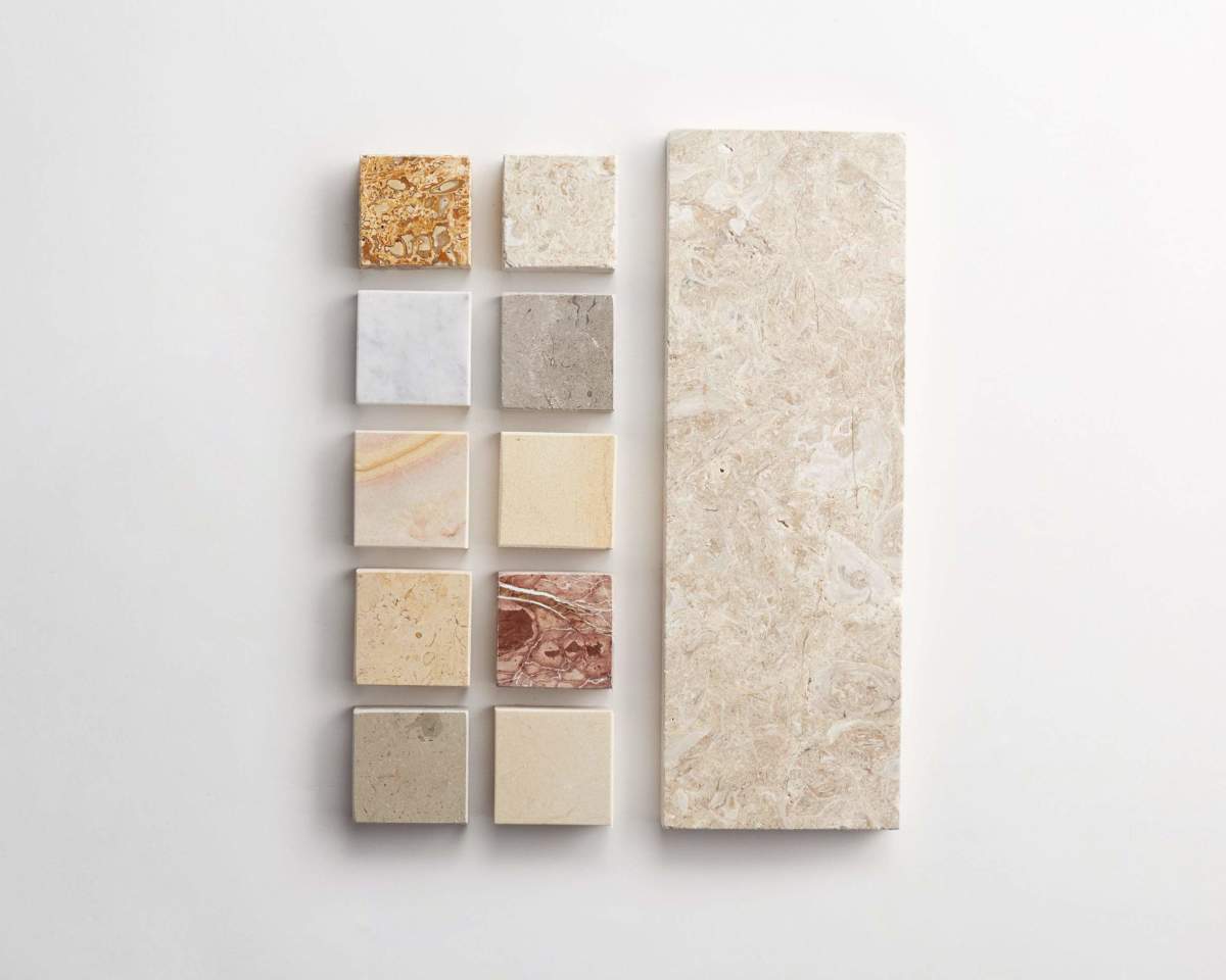 clé lapidary: strata linea | stone plank | four inch sample ~ ¾"