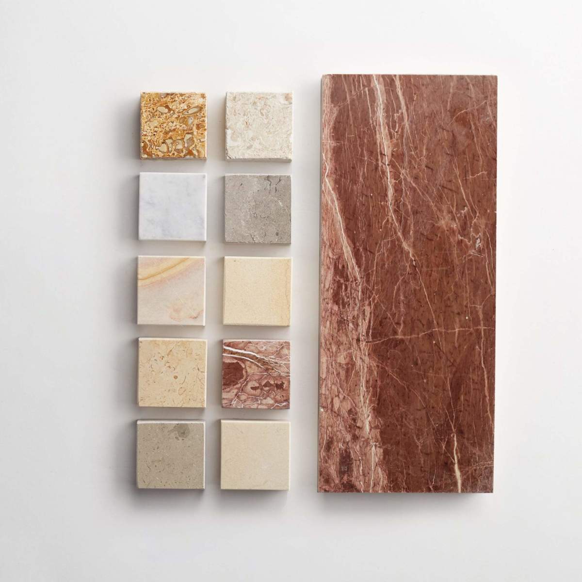 clé lapidary: strata linea | stone plank | five inch sample ~ ¾"