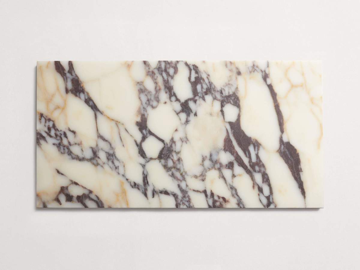 Calacatta viola marble large field tile 12 x 12.
