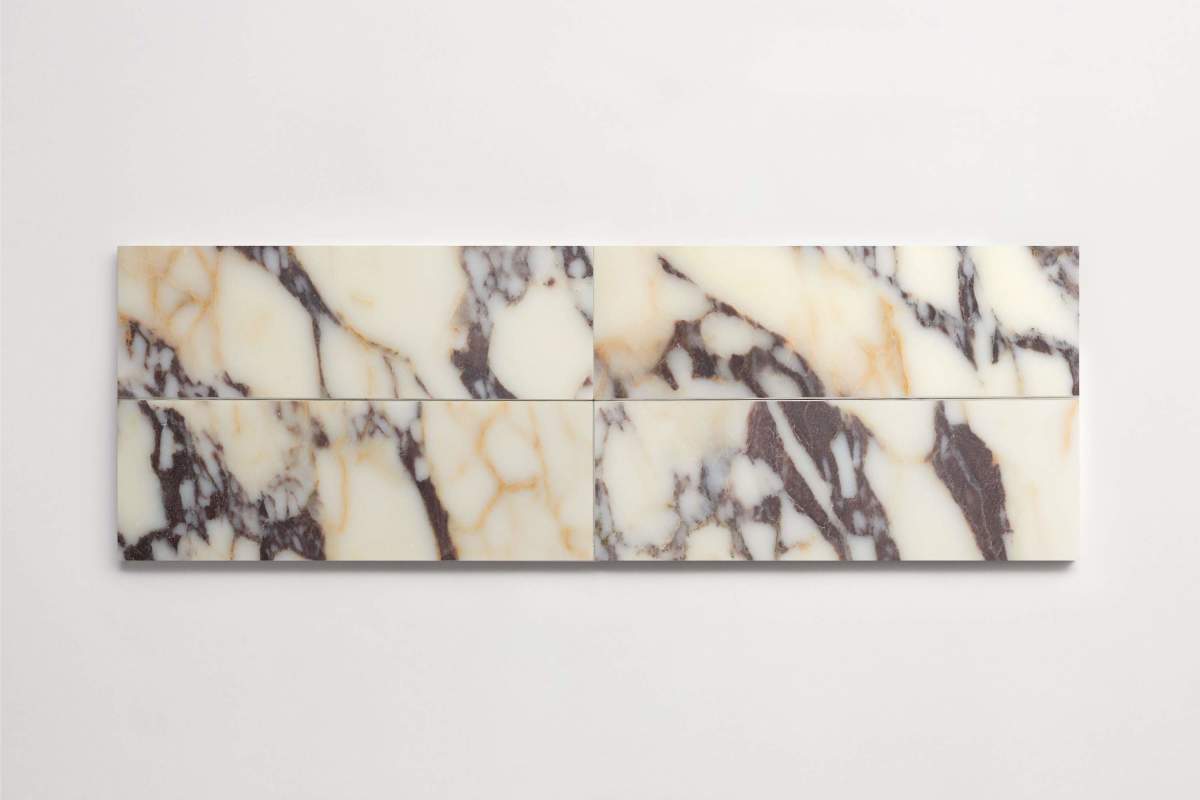 Calacatta viola plank 4x12.