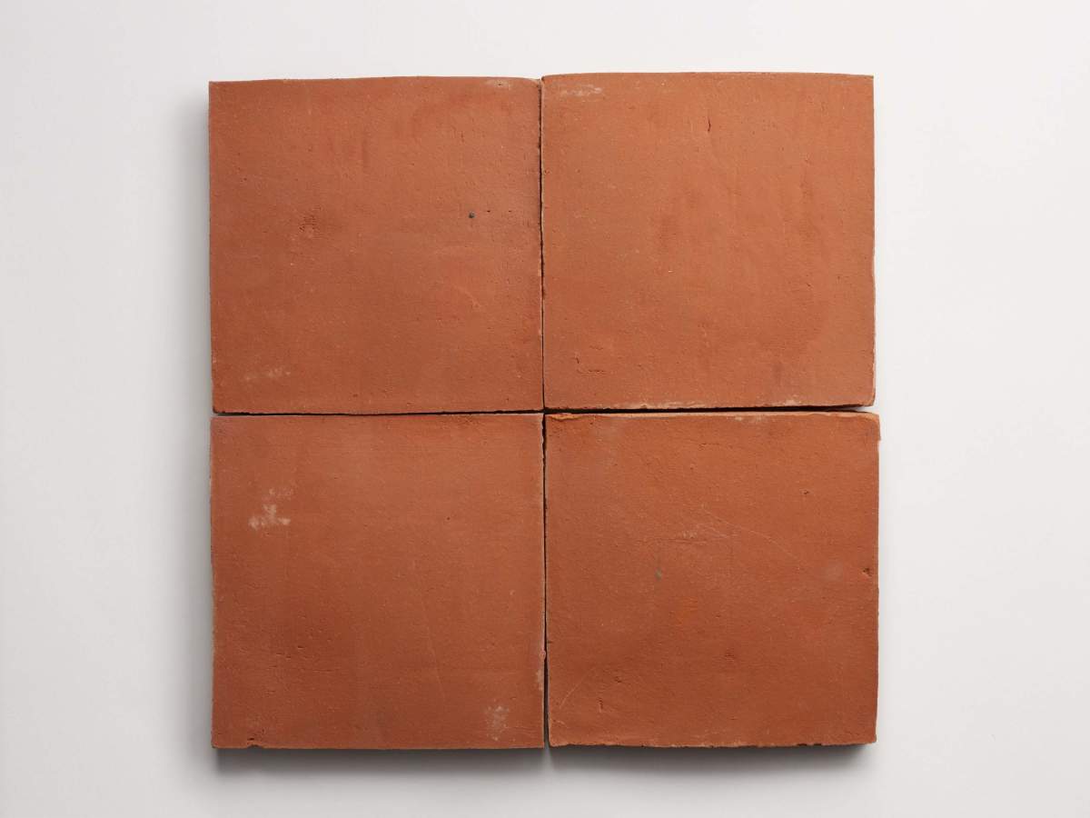 Terracotta Tile 8" Square Unfinished Red Tile.