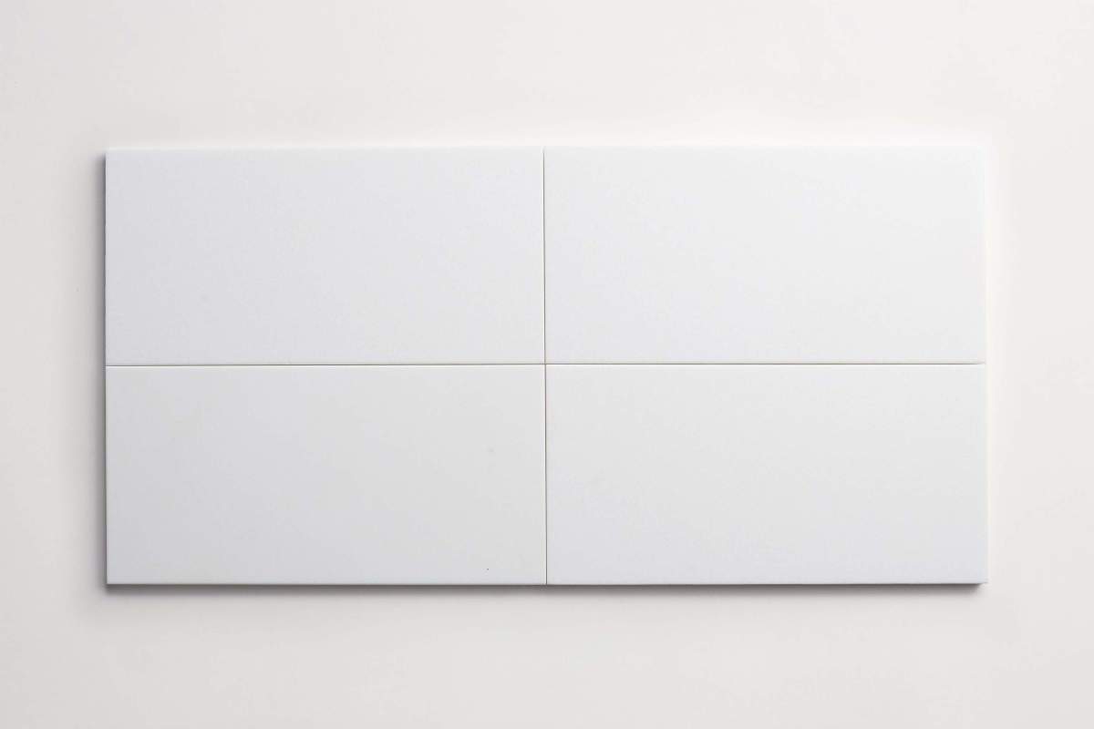 Tile thassos white stone oversized subway.