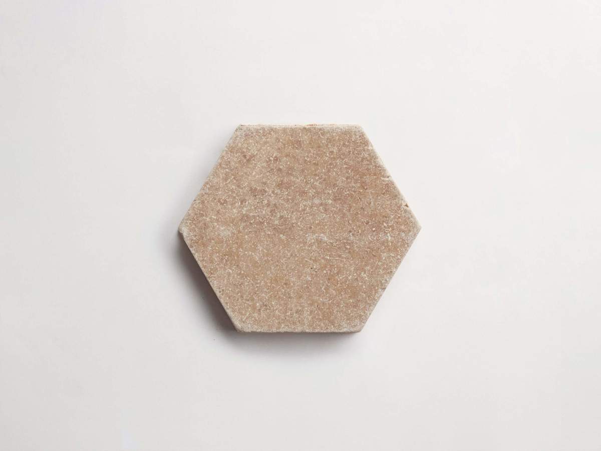Pantry pavers sand hex.