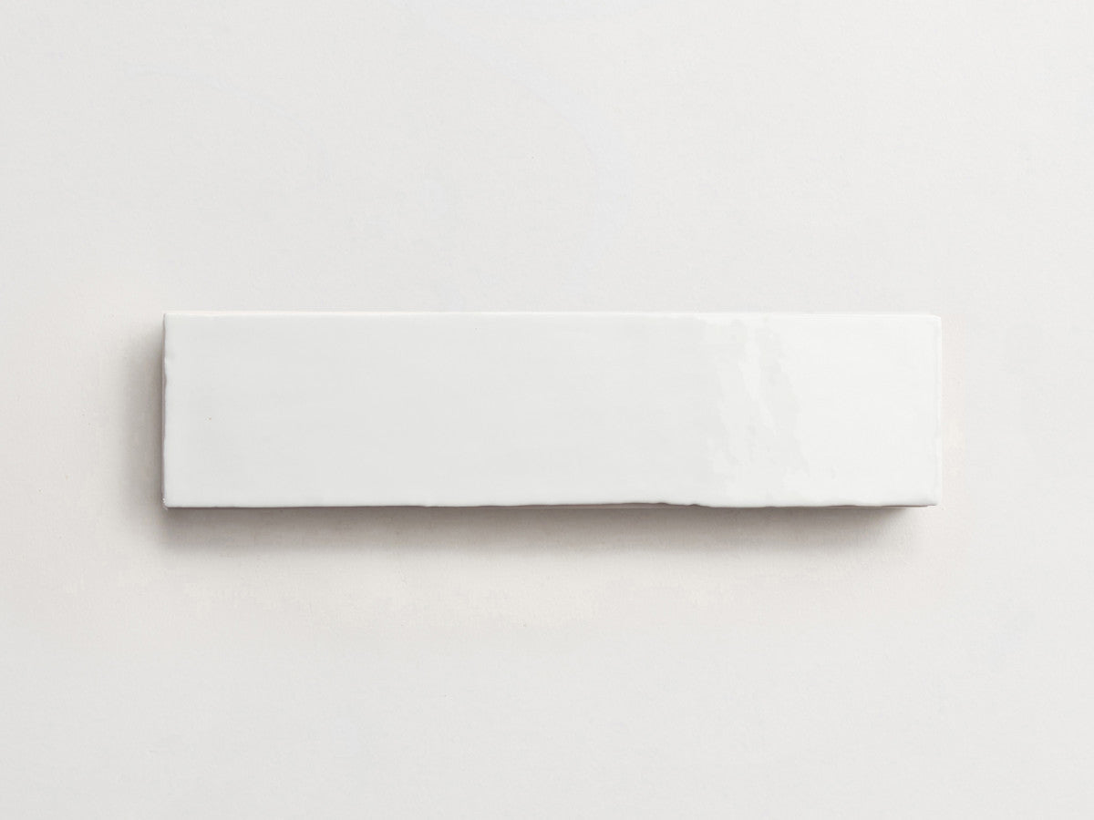 Basic Terracotta Tile 12x3 gloss White Tile.