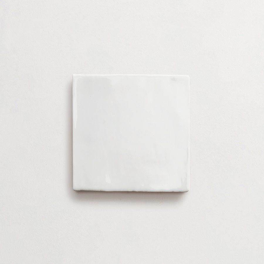 Basic Terracotta Tile 4x4 gloss White Tile.