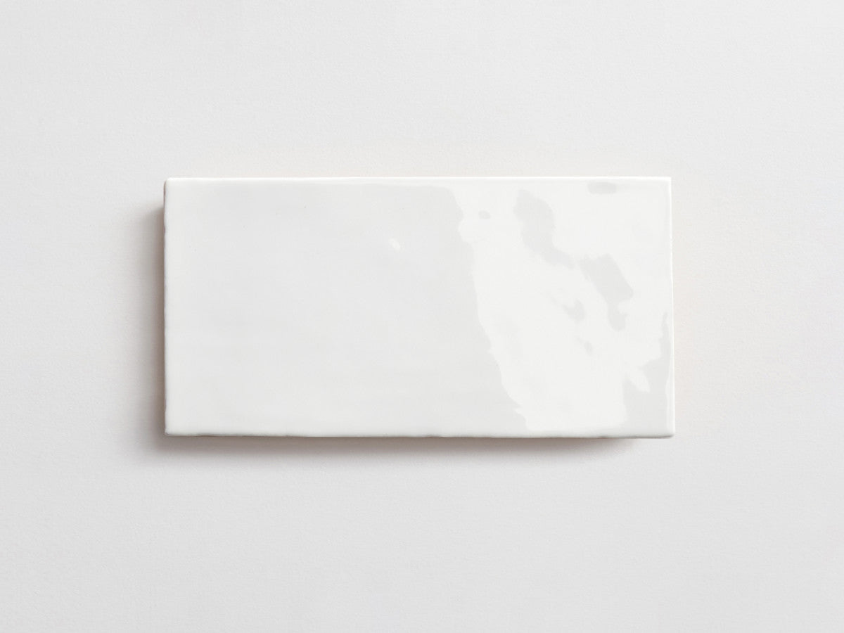Basic Terracotta Tile 8x4 gloss White Tile.