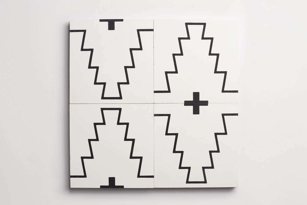 Tile concrete cement new west pattern one western.