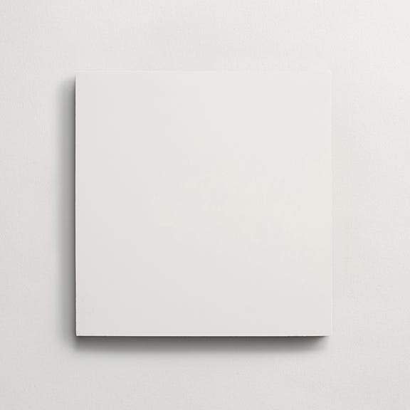 cement: solid | grande | matte | white | sample ~ 8"x8"x⅝"