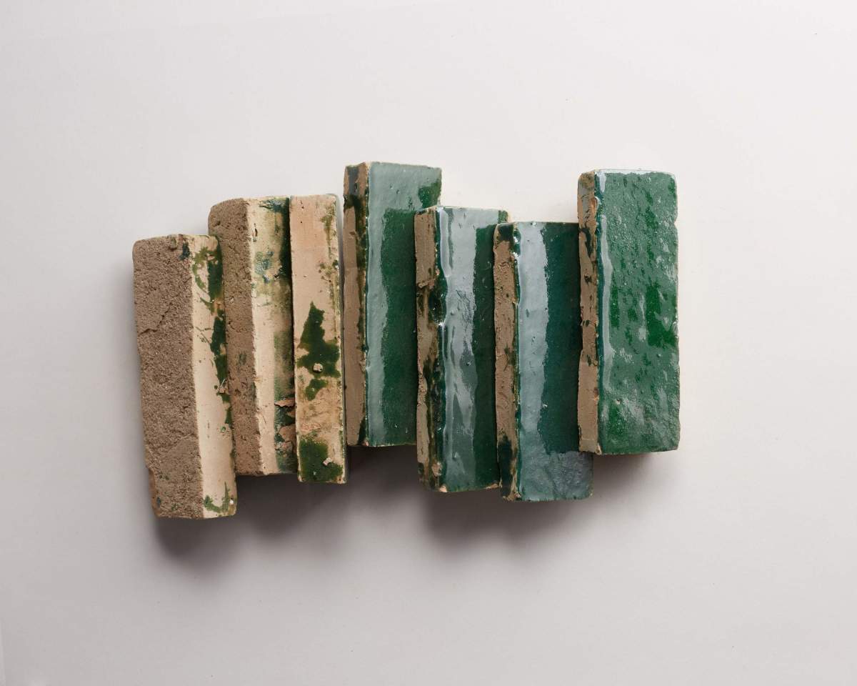Zellige tile deep green secret lagoon subway.