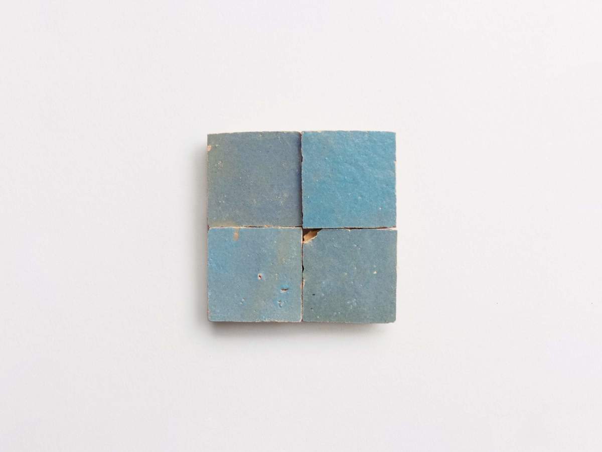 Pending storm 2" zellige unmounted square tile.