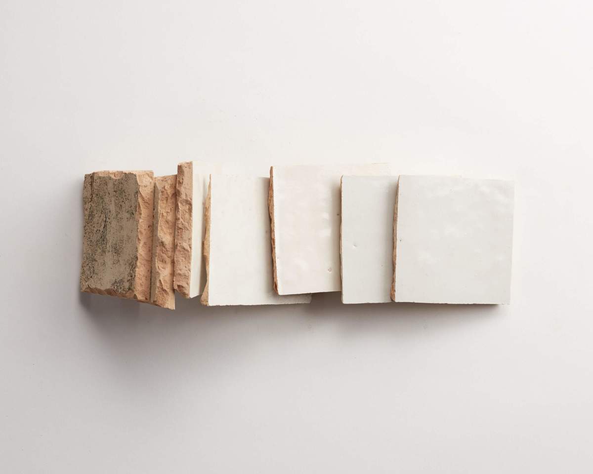 White zellige tiles weathered white 4" square.