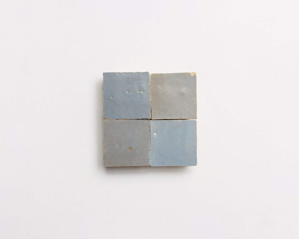 shattered pearl | unmounted zellige | moroccan terracotta tile
