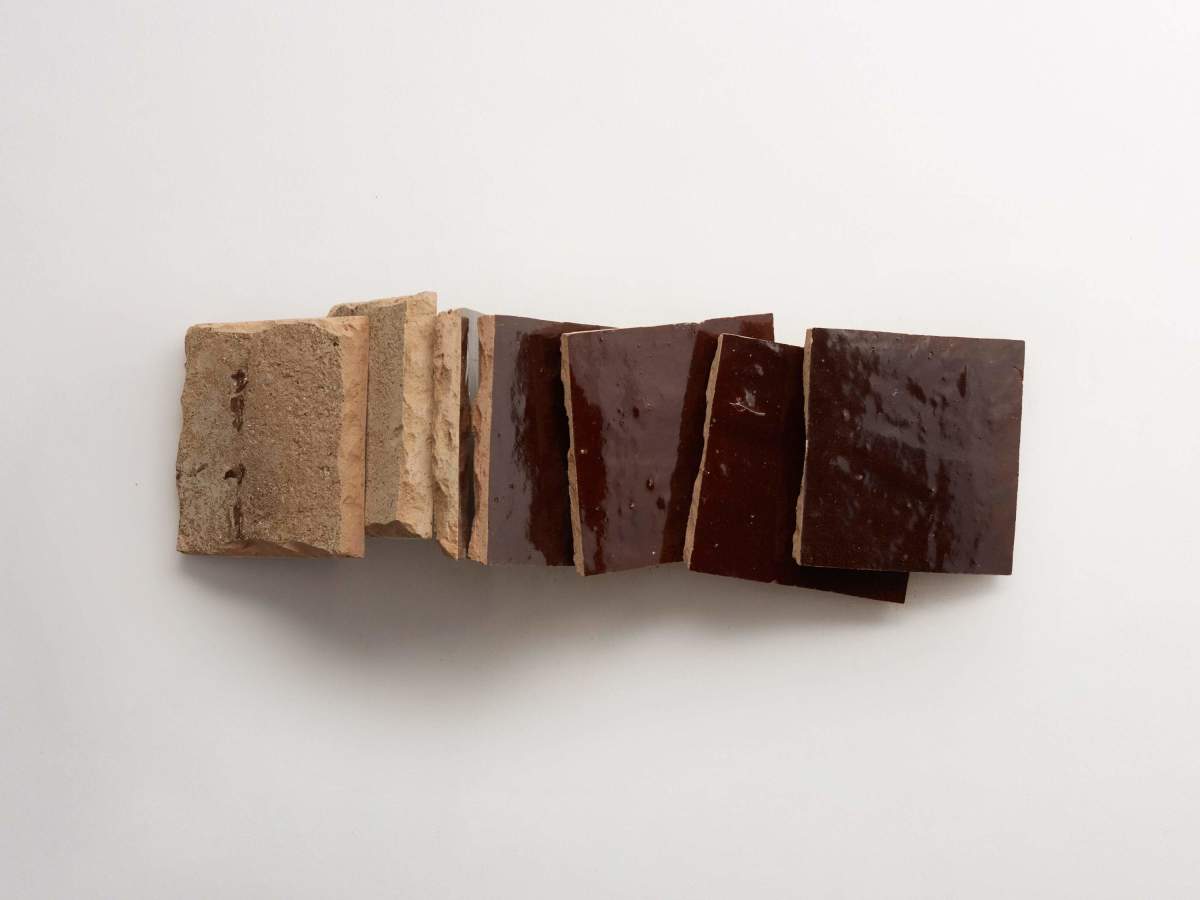 Zellige tiles moroccan argan brown 4" square.