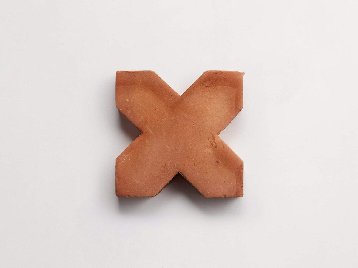 Terracotta tile le sol petit star + cross (bundle).