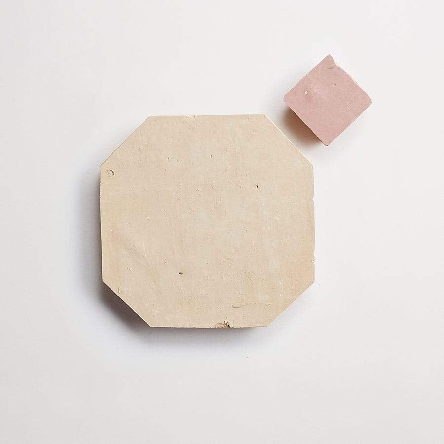 zio & sons + clé | natural octagon + vintage rose bouchon (bundle) | unfinished + gloss | sample ~ ⅜"