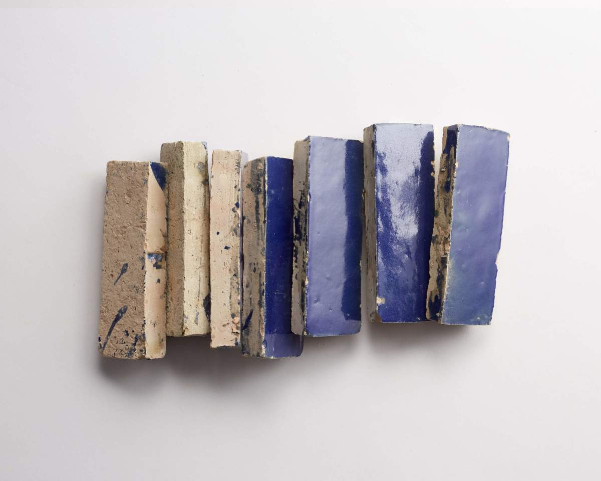 Dark blue zellige tile ancient sea subway bejmat.