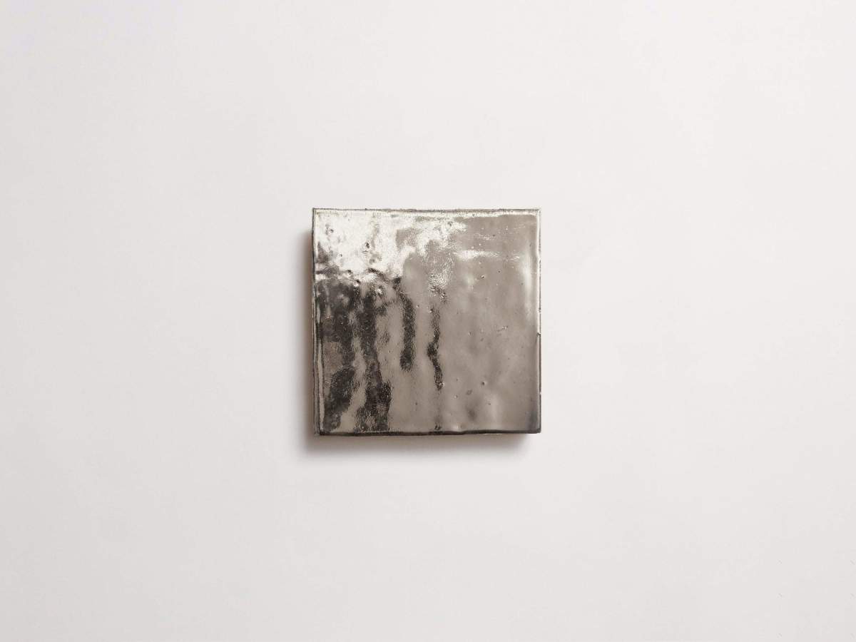 Zellige tiles silver tile platinum 4" square tile.
