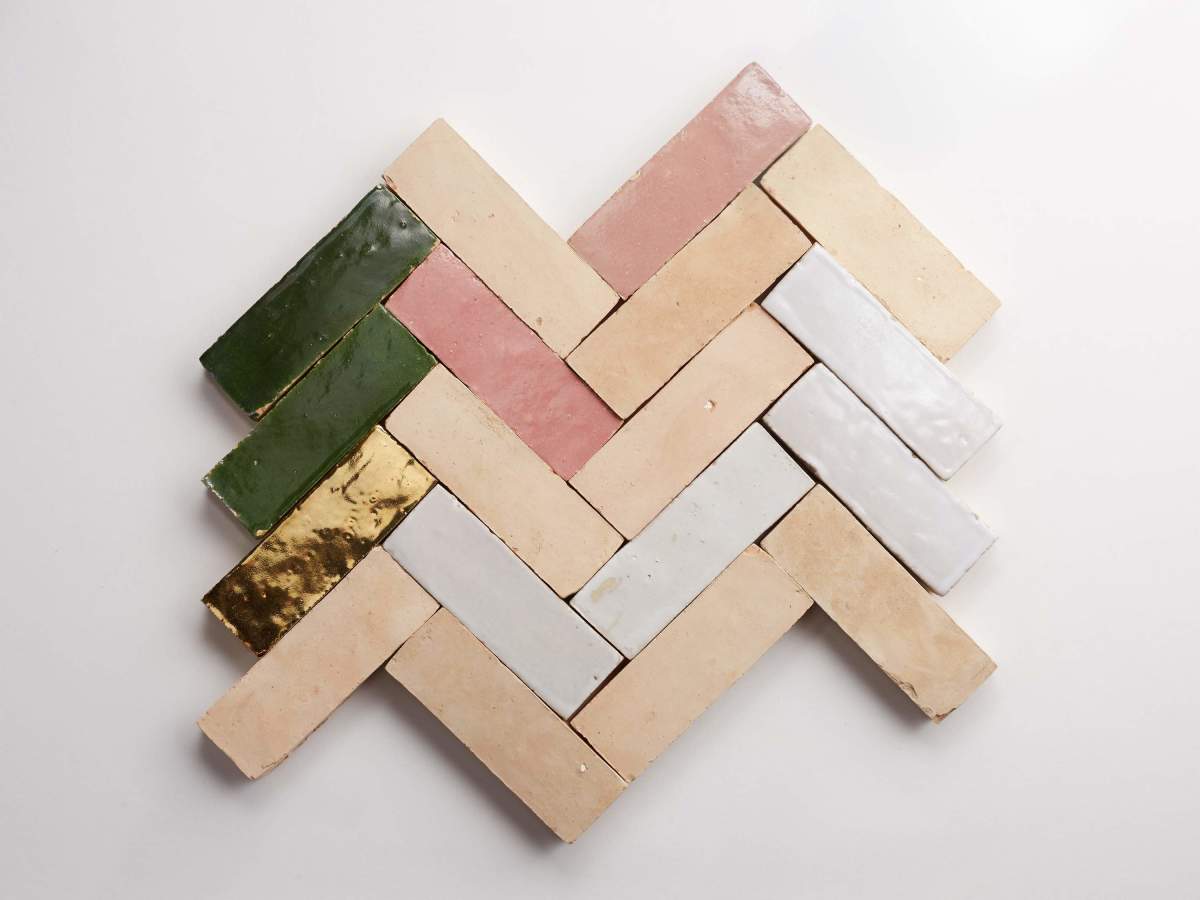 zellige tile | gold natural pink | essaouira blend | clé