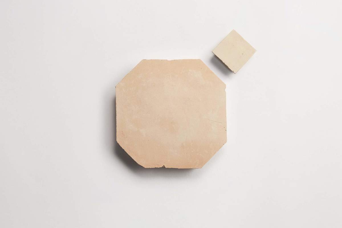zellige natural octagon & bouchon | moroccan terracotta tile
