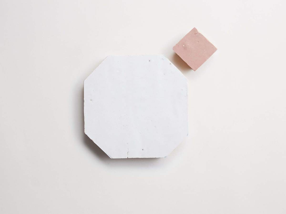 Sea salt octagon & vintage rose bouchon zio & sons + tile.