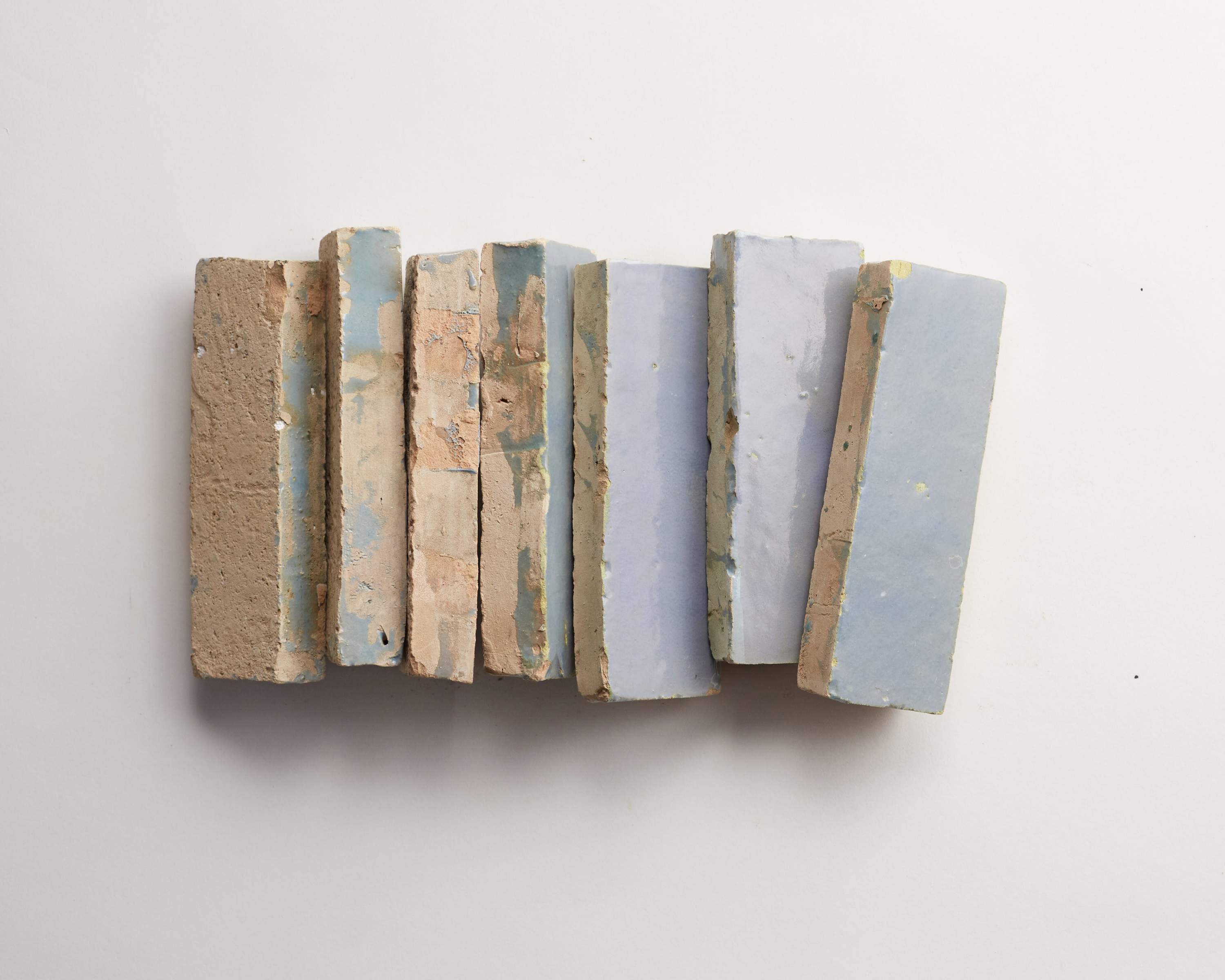 zellige tile | shattered pearl pale blue subway bejmat | clé