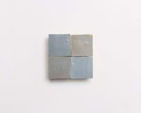 zellige | shattered pearl | unmounted square ~ 2"x2"x⅜"