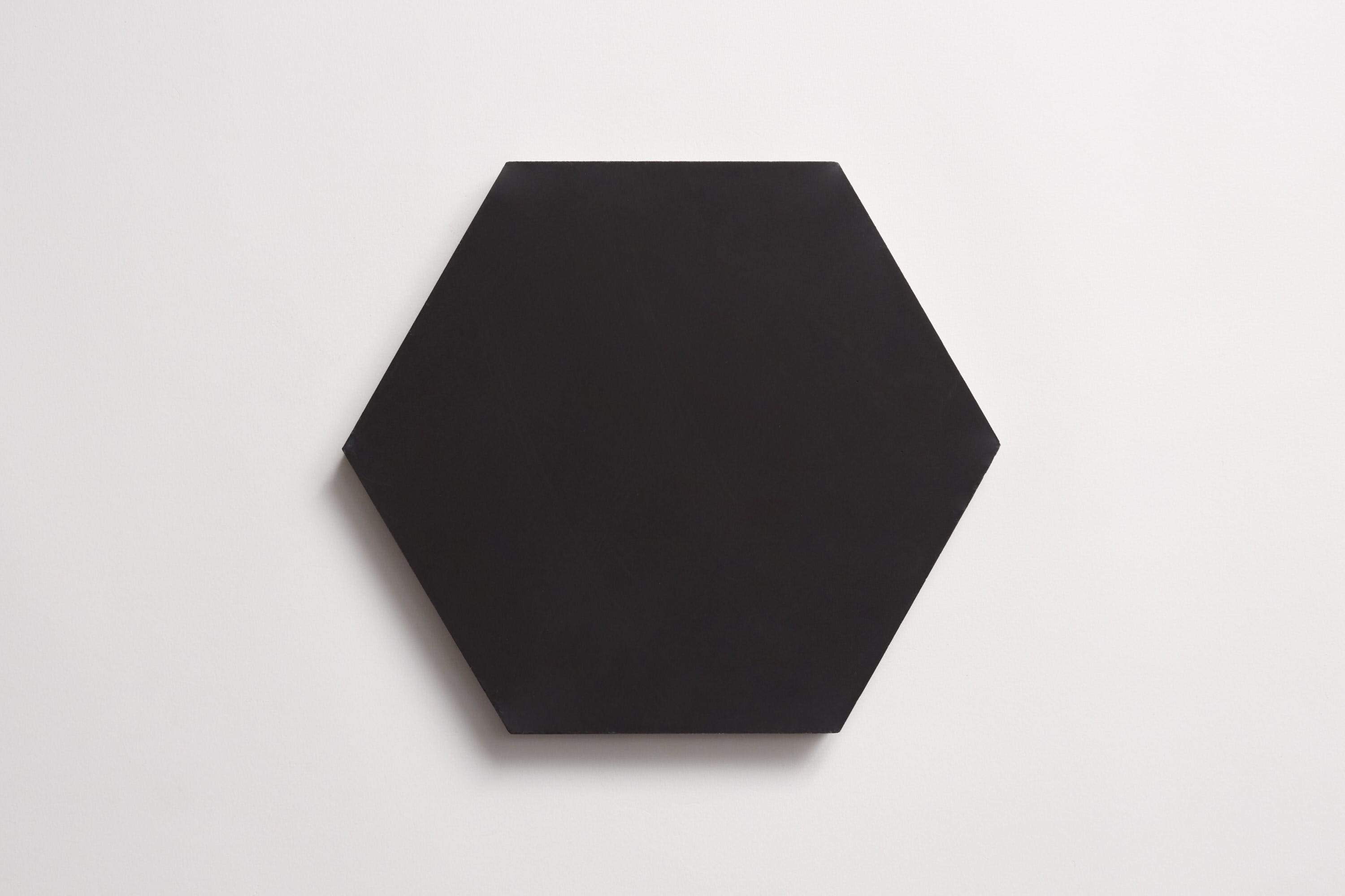 Cement tile | solid colors | 9x8 Hex | Black | clé
