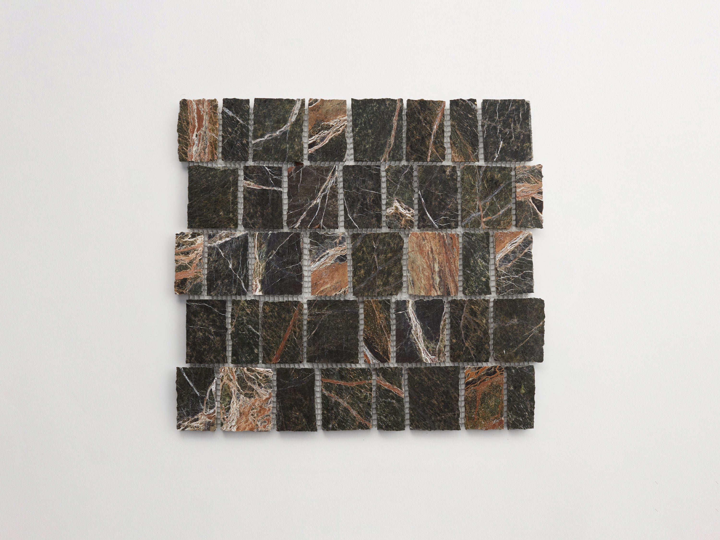 Lapidary stone tile | Rough Cut Mosaic Sheet | Galician Green | clé