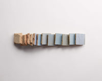 zellige | shattered pearl | unmounted square ~ 2"x2"x⅜"