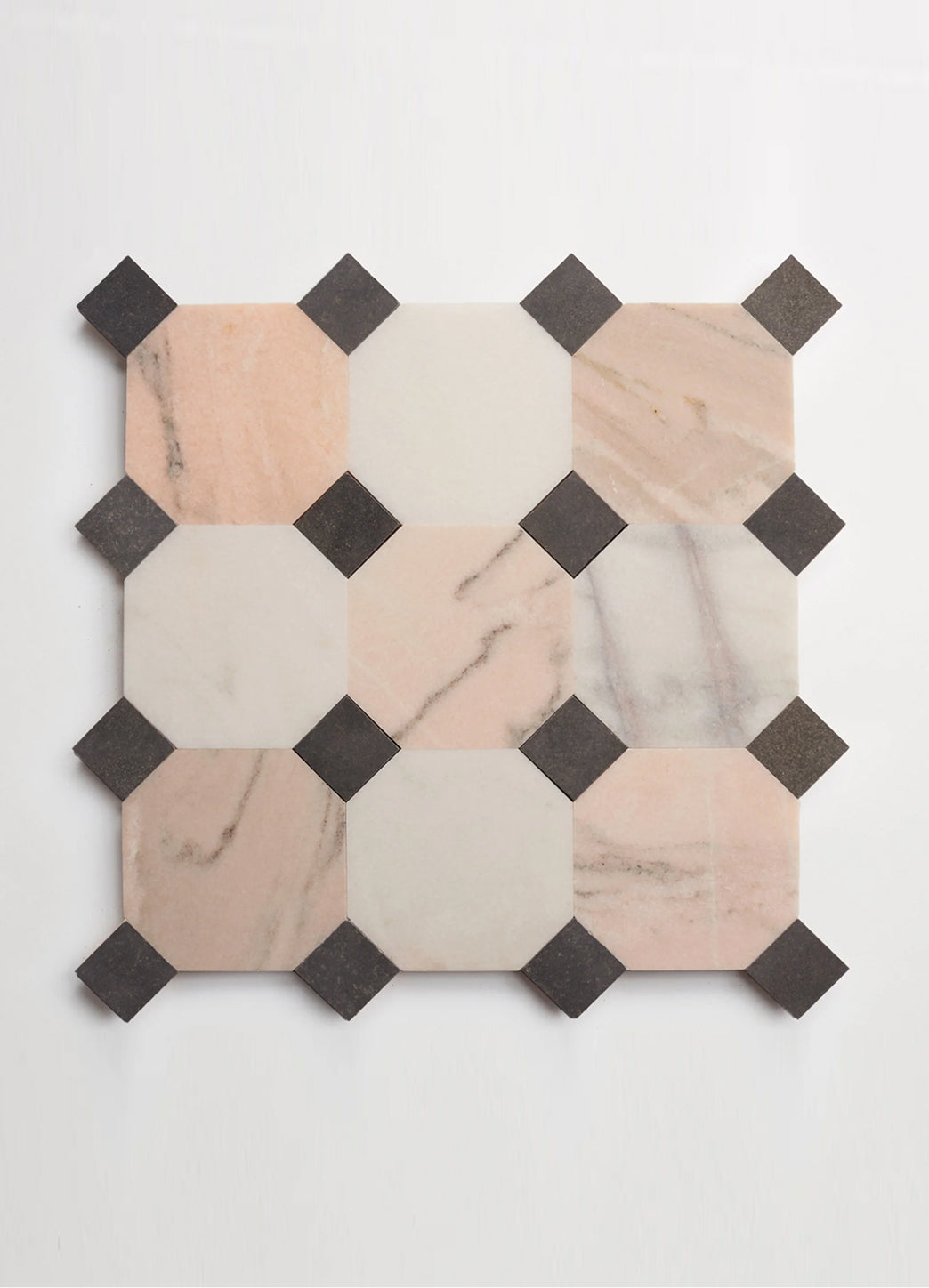 natural octagon & charred cedar bouchon | zio & sons | clé tile