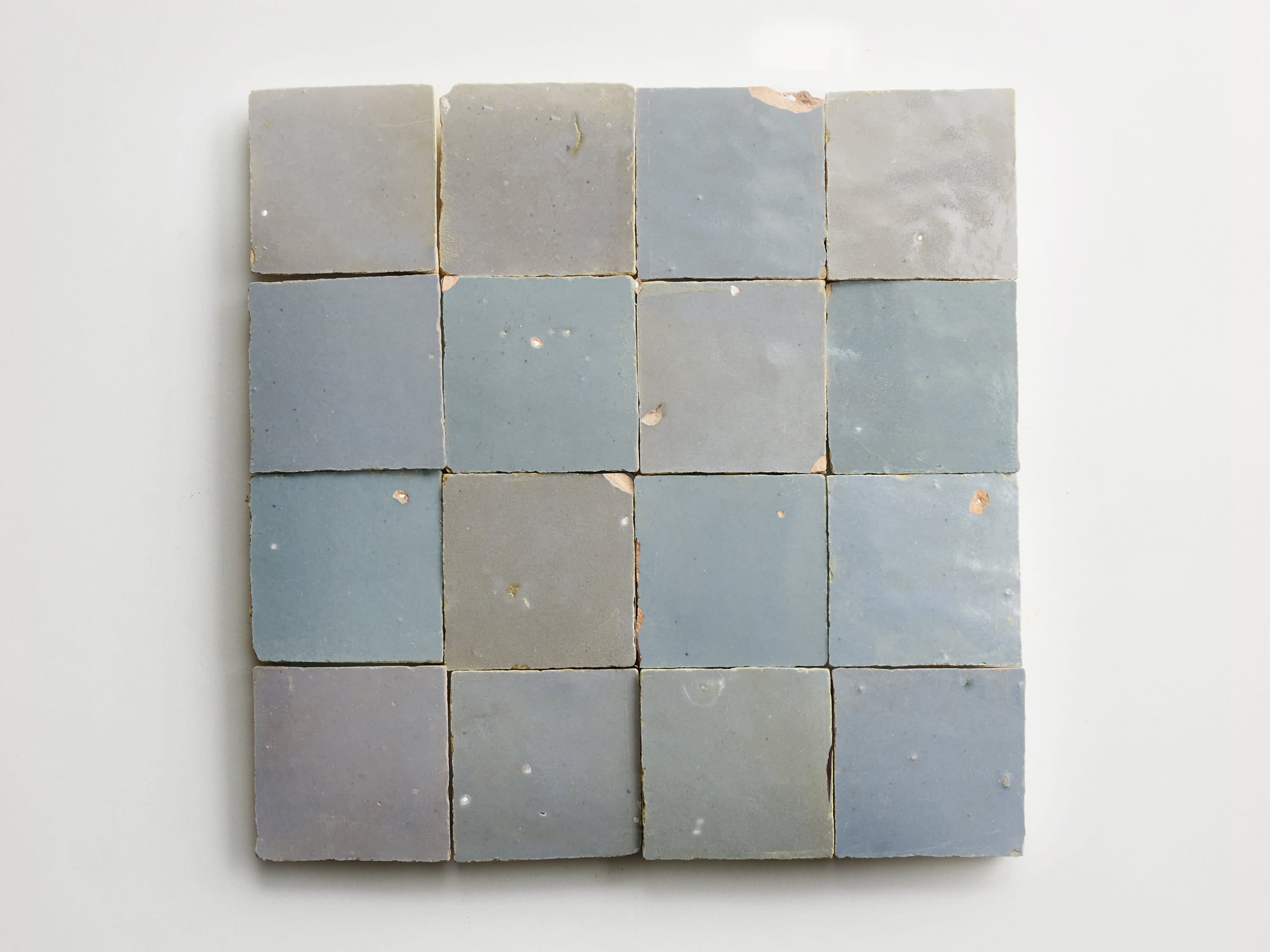 shattered pearl | unmounted zellige | moroccan terracotta tile