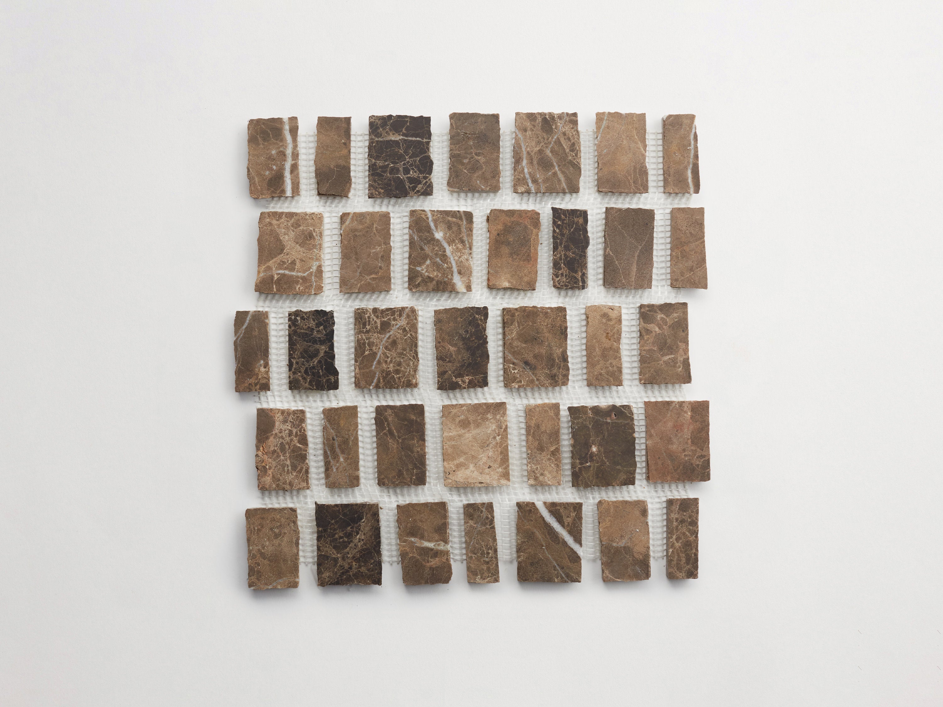Lapidary stone tile | Rough Cut Mosaic Sheet | Brown | clé