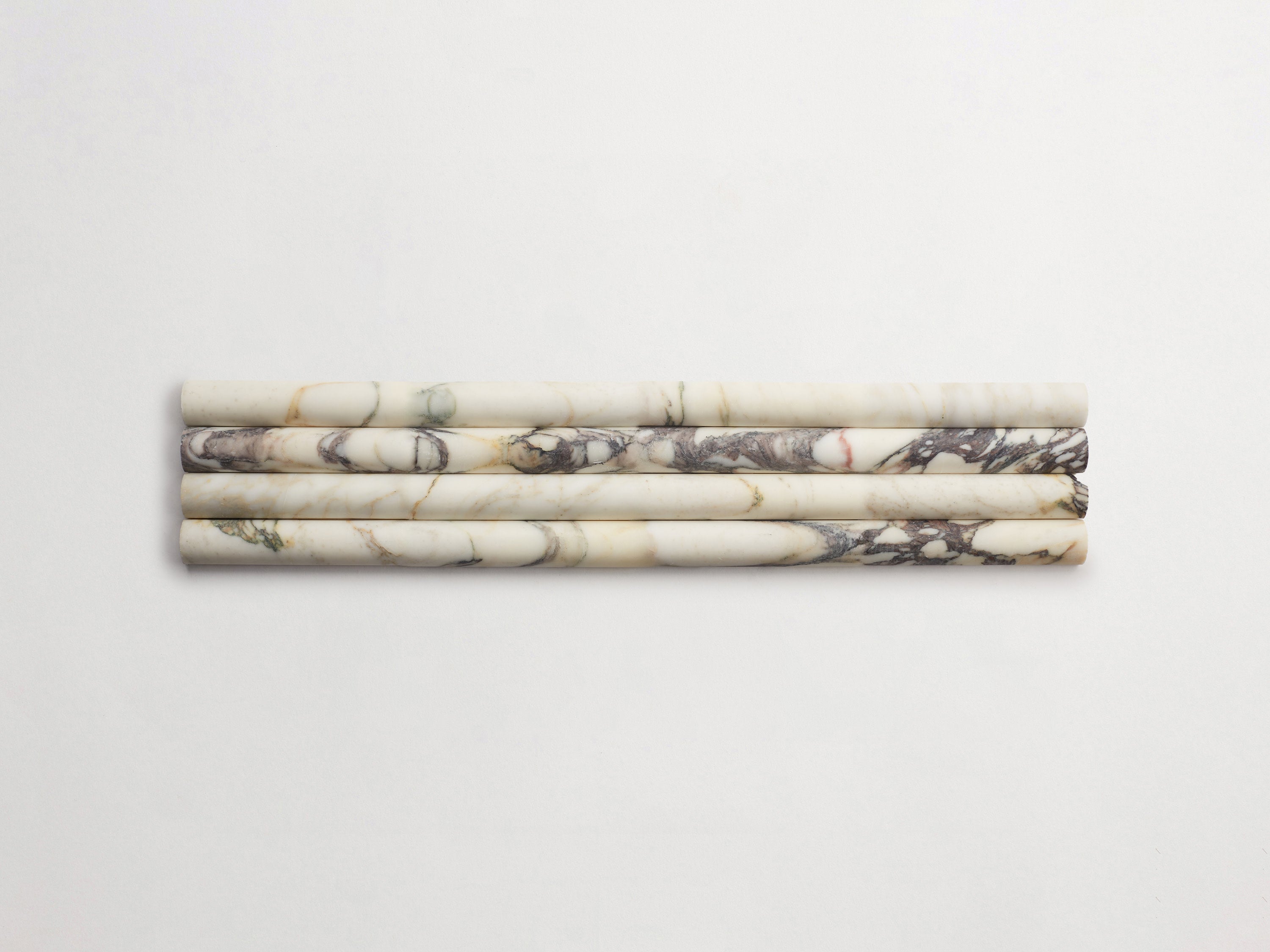 calacatta viola | rounded marble 3d-tile | cabochon grand | clé