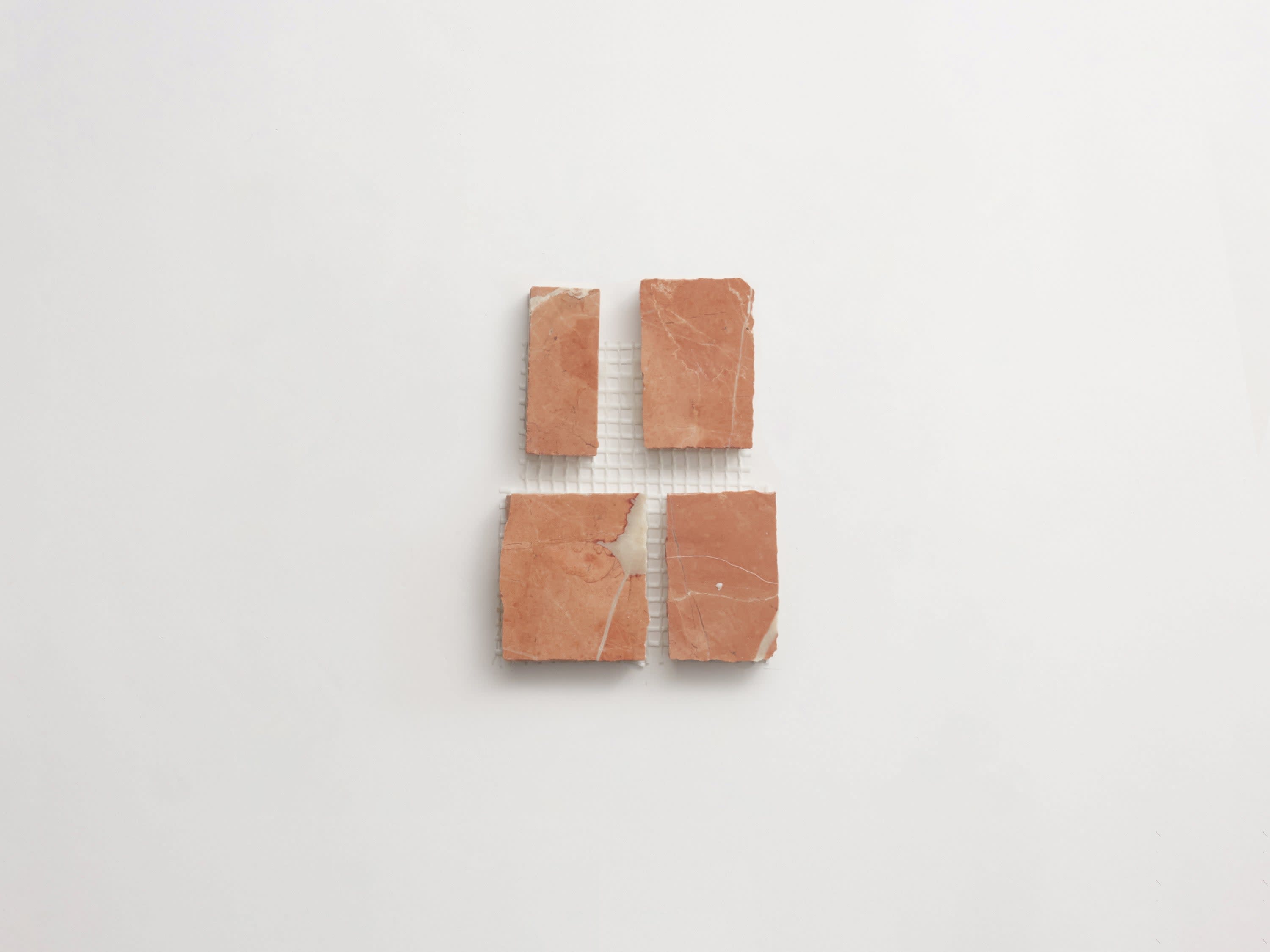 red marble | rojo alicante | large grout joint mosaic | clé