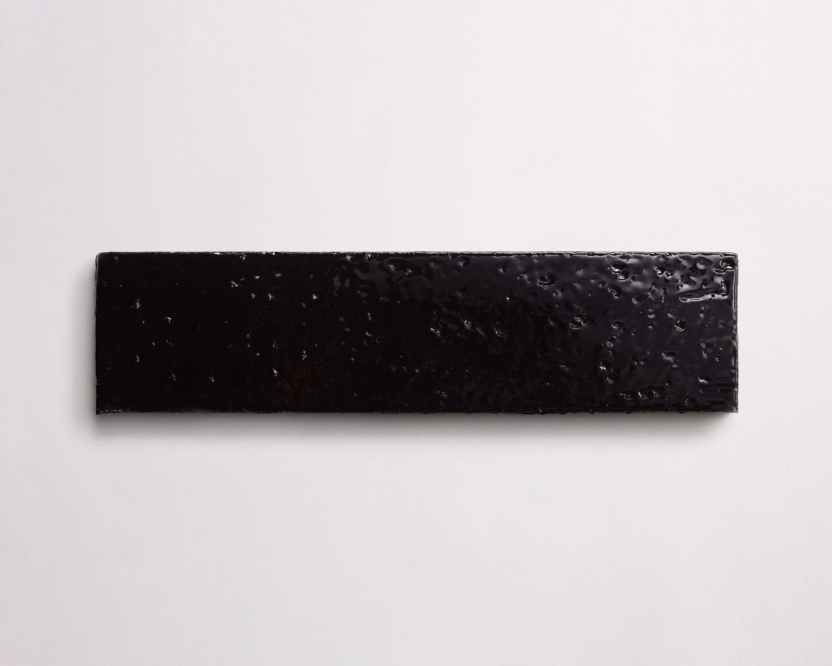 modern farmhouse | glazed brick | subway | gloss black tile