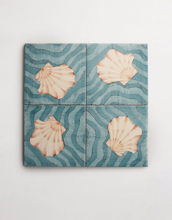 Giovanni De Maio + Cristina Celestino: Thalassa | Decoro 1 | Grande | Matte | Giada ~ 8"x8"x¼"