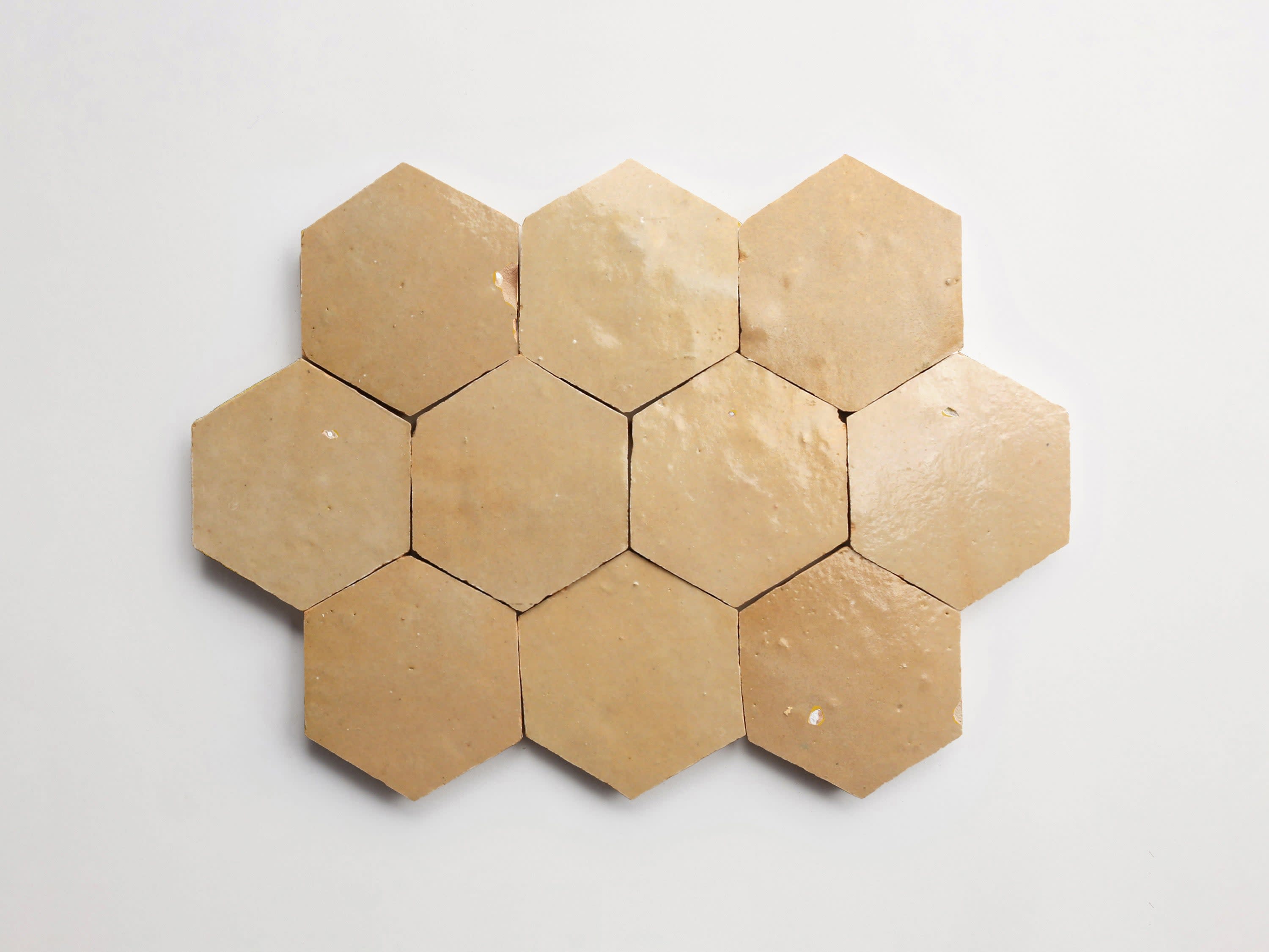 neutral zellige tile | vesper sands natural hexagon | clé