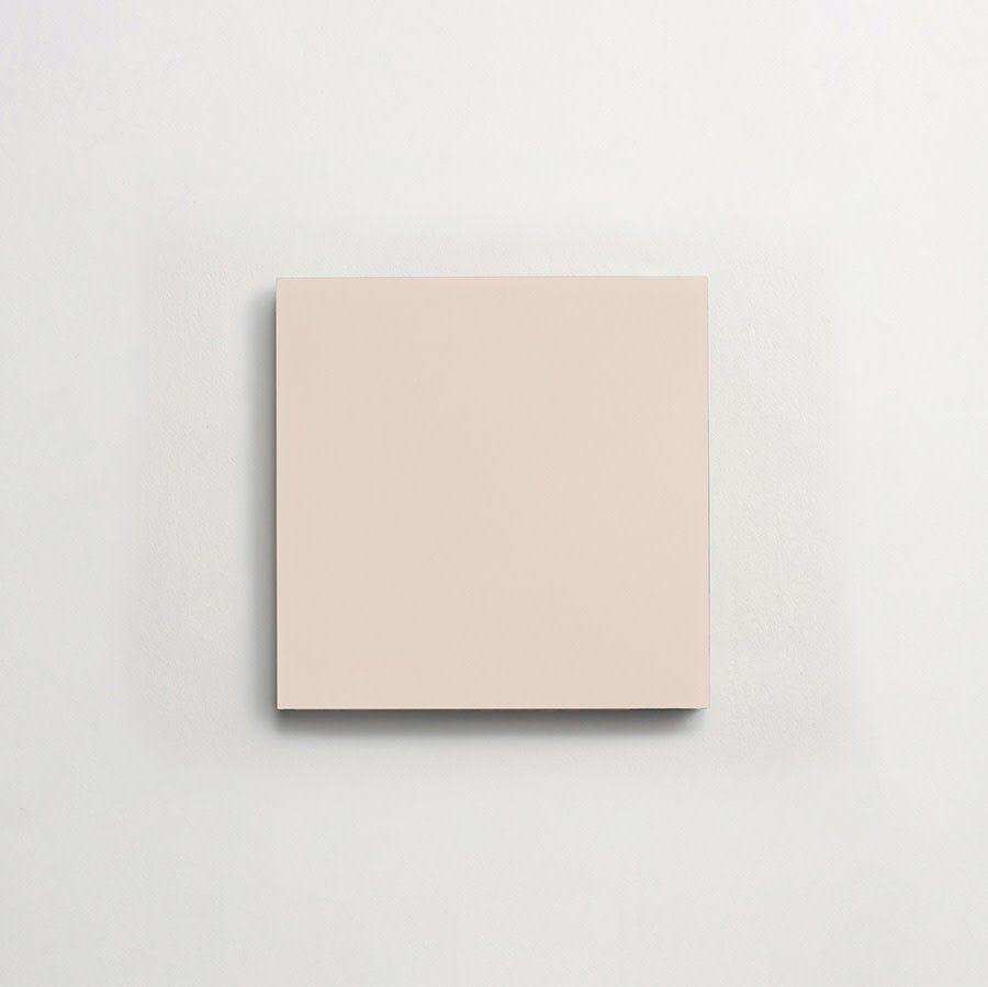 Cement tile | solid colors | 4x4 Square | Shell Pink | clé