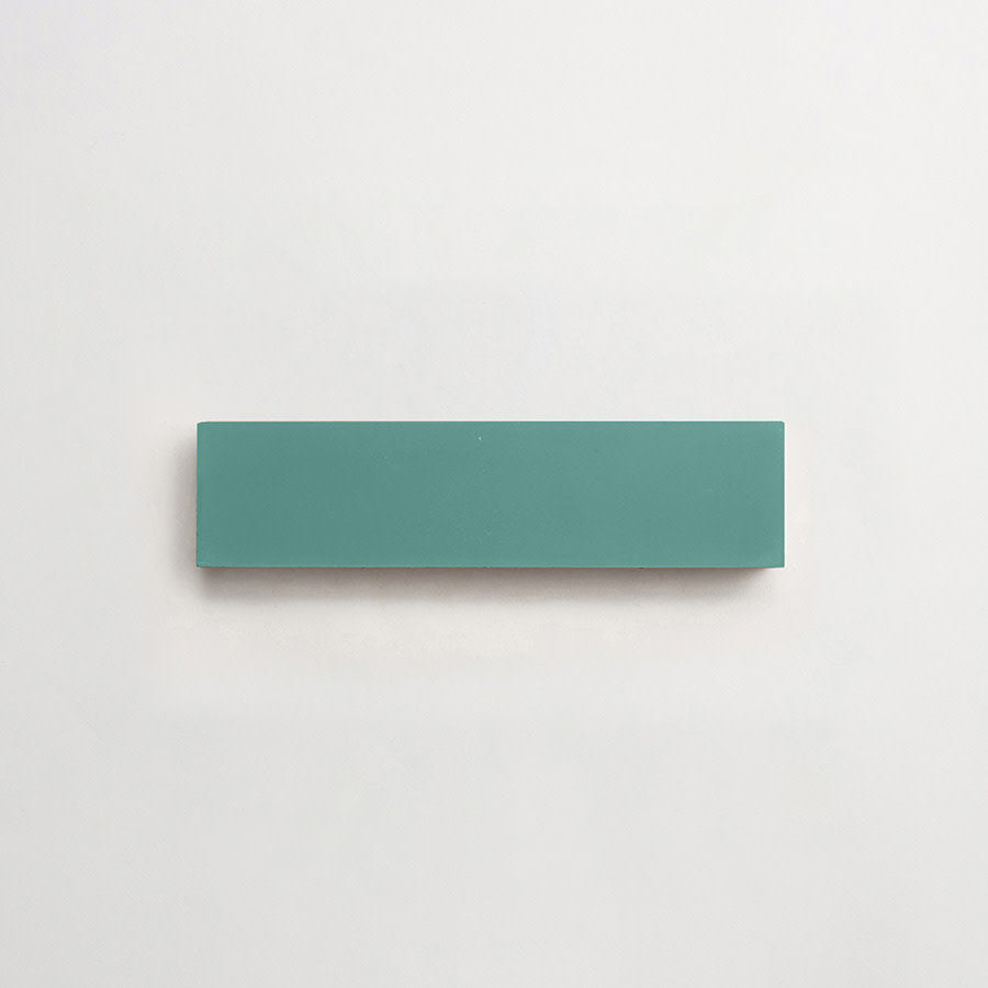 Cement tile | solid colors | 8x2 Rectangle | Kelly Green | clé