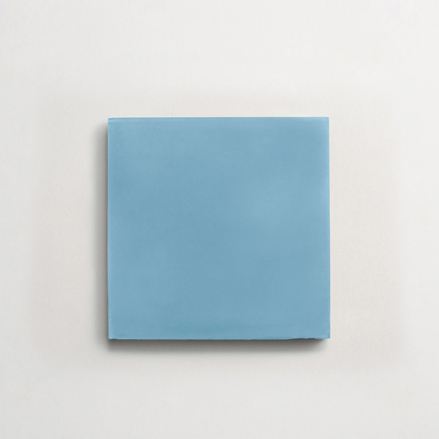 Cement tile | solid colors | 8x8 Square | Azure Blue | clé