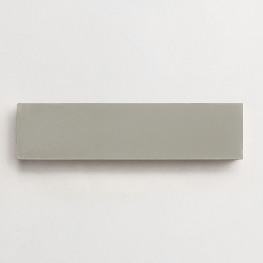 Cement tile | solid colors | 12x3 Rectangle | Wolf Grey | clé