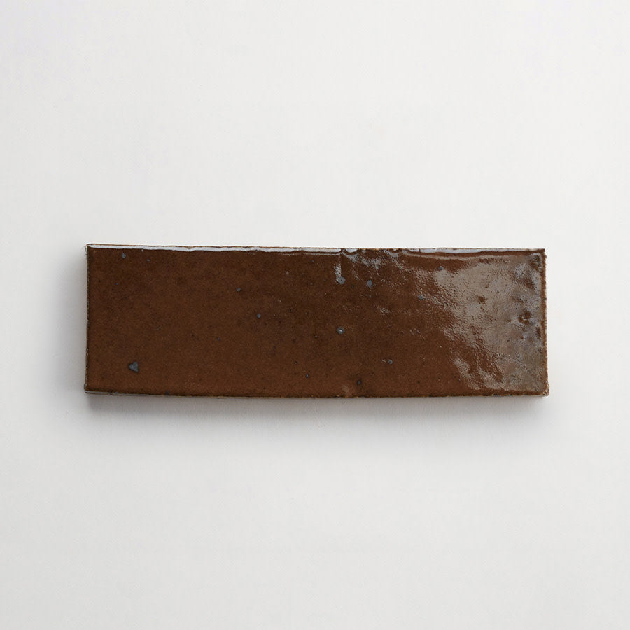 Glazed thin brick | 2½x8 | Solitary Oak | Brown | clé guild