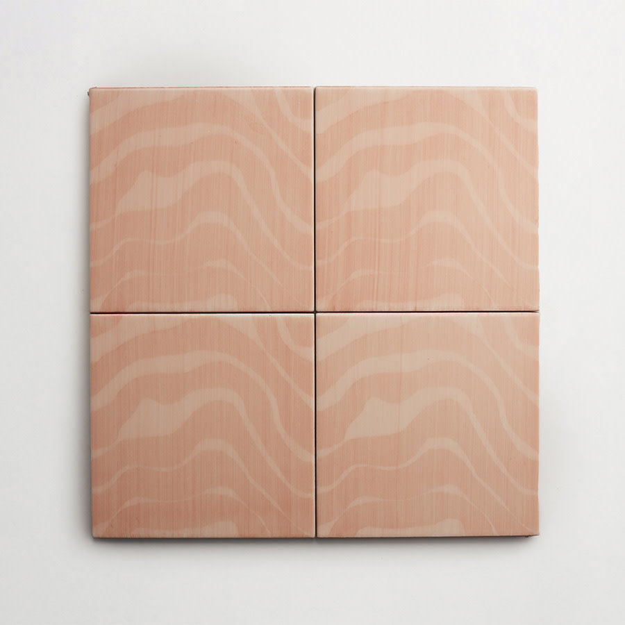 Italian designer ceramic tile | Pink Sand Motif | clé